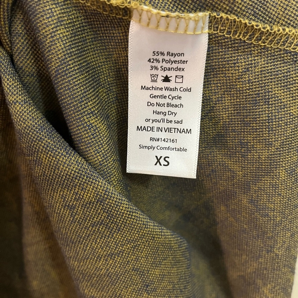 LuLaRoe XS Casual Everyday Geometric Floral Print Short Sleeve Dress - Picture 8 of 15